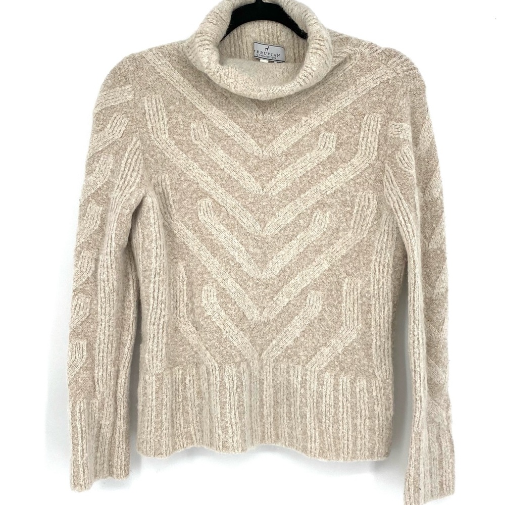 Women's Cream Cable Knit Sweater